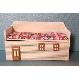 SMA 1:12 Dollhouse Miniature Girl's Bedroom Toy Box Kit DI FS437