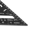 Triangle Ruler 7in Carpenter Square Aluminum 90 Degrees 45 Degrees