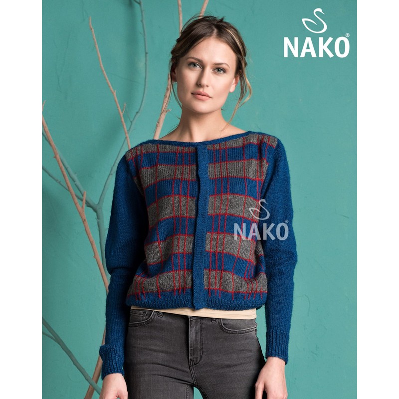 Nako Vega,Knitting Yarn,(4Balls) Each Skein(Ball) 3.53 Oz (100g),Knitting Yarn Suitable