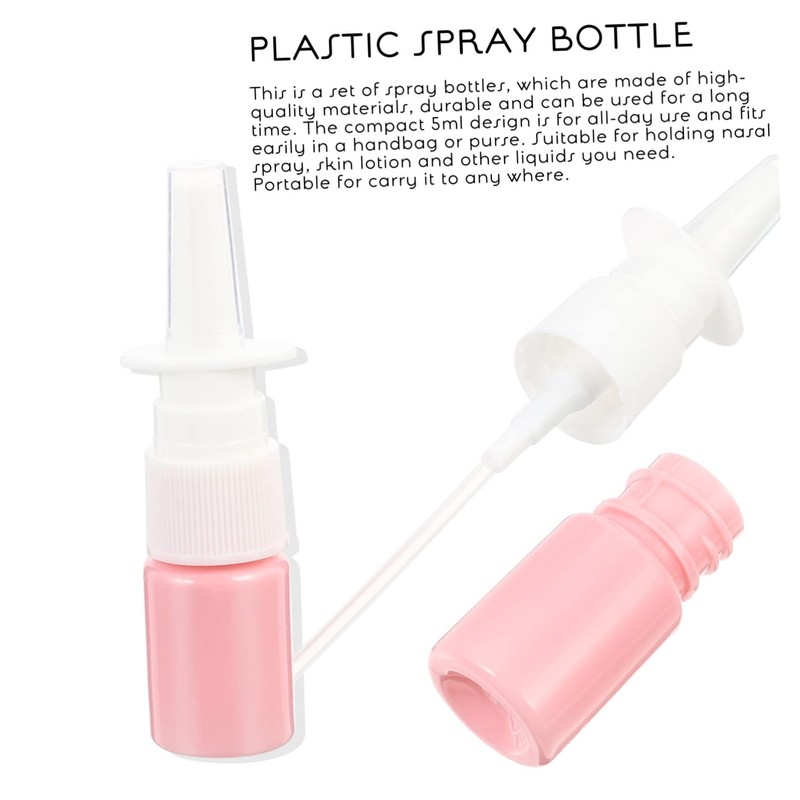 1 Set 50pcs Direct Bottle Nose Bottle Pink Small Bottle