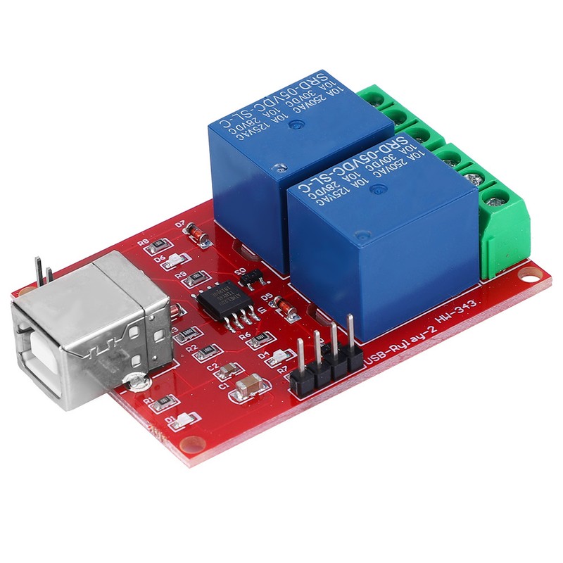 5V USB Control Switch 2 Channel Relay Module Computer PC