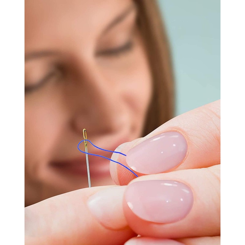 SAHAYA Self Threading Needles 24 pcs (3 Different Sizes Needles