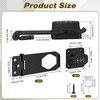 Keyless Cabinet Combination Lock, 3-Digit 4 Inch Password Combination Lock,