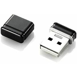 Mini USB 2.0 Flash Drive Memory Stick Fold Storage USB (Black) (16 GB)