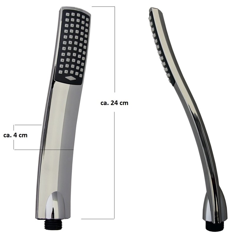 Design Duschbrause Set mit Handbrause + Brauseschlauch 150 cm/Brause/Handdusche/Schlauch/Duschset