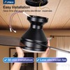 Amico Ceiling Fans with Lights, 52 inch Low Profile Ceiling