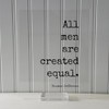 Thomas Jefferson - Floating Quote - All men are created