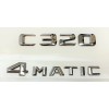 Unbranded #1 CHROME C320 + 4MATIC REPLACEMENT FOR MERCEDES REAR