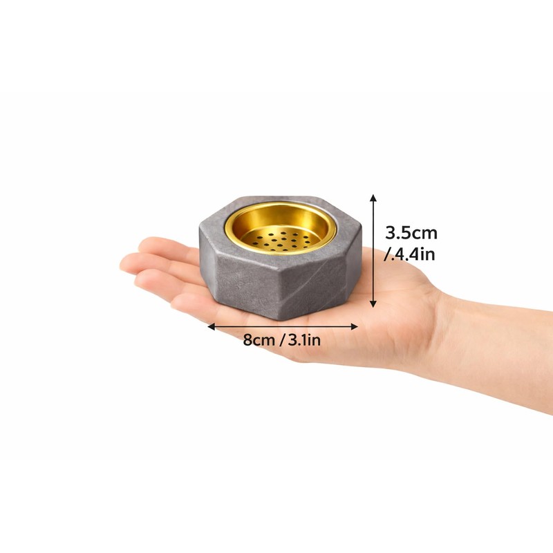 Mini Bakhoor Burner Resin Incense Holder with Metal Cup –