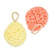 Ipetboom 2pcs Loofah Sponge Body Exfoliator Ball Natural Sponges for