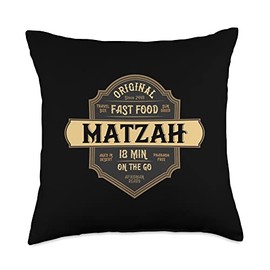 Passover Matzah The Original Fast Food Funny Seder Throw Pillow