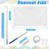 Photect Plain Flag Telescopic Flag Stake Whistle with Lanyard and