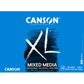 Canson XL Mixed Media Paper Pad for Drawing, Painting, and Art, 22 x 30 inches, 18 Sheets