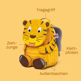 Affenzahn Little Friend - nursery backpack for 3-5 years old children in kindergarten and children's backpack for nursery Afz-fal-001-014 Purple