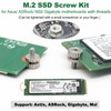 Awxlumv M.2 Screw Kit, NVMe M.2 SSD Mounting Screws for