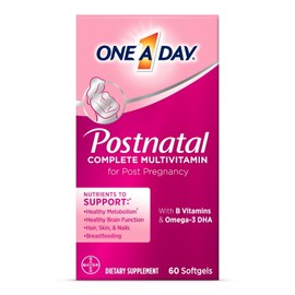 One A Day Postnatal Multivitamin for Women, Softgels, 60 Count
