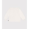 Petit Bateau A0CEP Cotton Knit Cardigan, white (off-white)