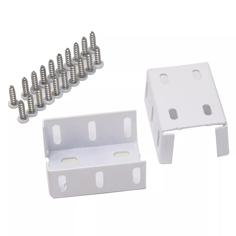 Freedom 2-3/4" Heavy Duty Fence Rail Bracket White Aluminum 2