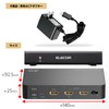 Elecom VSP-HDP12BK HDMI Splitter 4K 60Hz (18Gbps) 1 Input 2