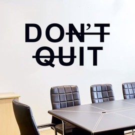 AnFigure Gym Quotes Wall Decals: Inspirational Office Vinyl Art Wall Stickers for Garage Classroom School Workspaces - Don't Quit Do It 36.2"X19"