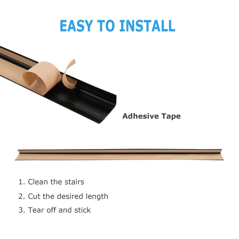 15PCS Stair Edge Protector, 36" x 2" x 1" Anti-Slip