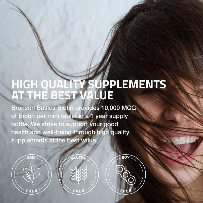 Biotin 10,000mcg Tablets | Supports Healthy Hair, Skin & Nails