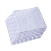 Ricosky Men's Pure White 100% Cotton Handkerchief