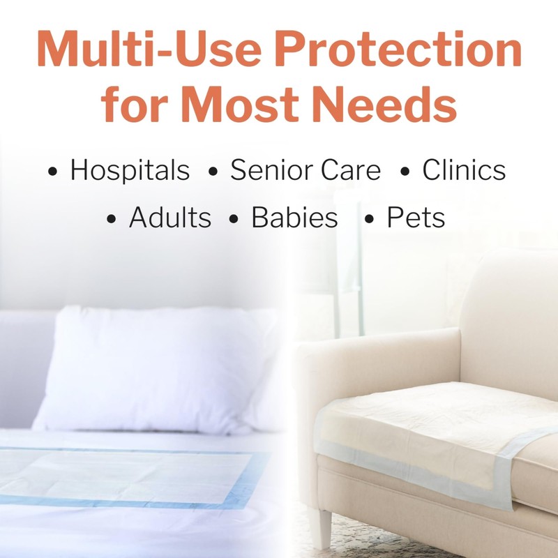 McKesson Classic Underpads, Incontinence Bed Pads 23" x 36" [10