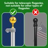 Christmas Tree Flag Pole Mega Topper Light Hook, Flag Pole
