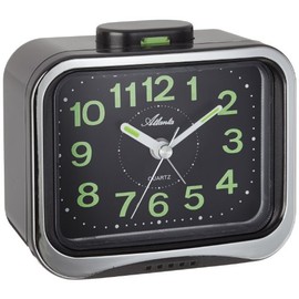 Atlanta 1940–7 Analogue Quartz Alarm Clock Black