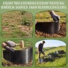 3 Pack Steel Serrated Hillside Planters, Erosion Control Hillside Planters