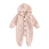XIXIMAON Infant Baby Fluffy Snowsuit Plaid Butterfly Print Long Sleeve