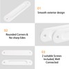 MOROBOR 180MM Oval Recessed Sliding Door Pulls, 2pcs Warm White
