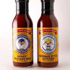 2 Pack Combo- Honey Mustard BBQ and German Ketchup