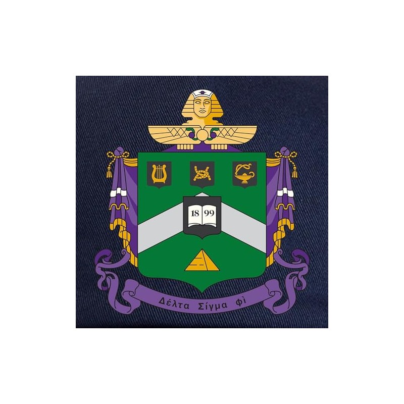CafePress Delta Sigma Phi Coat of Arms Unique Adjustable Baseball