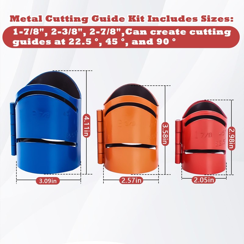Sthovd Metal Cutting Guide Kit Includes Sizes: 1-7/8", 2-3/8", 2-7/8"