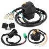 M MATI Handlebar Key Starter Relay Switch Kit for Honda