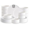 Porcelain Dinnerware Set - KilomSumat 24 Piece Plates and Bowls