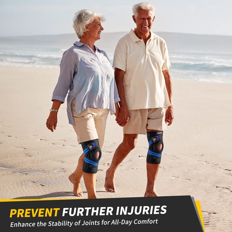 CAMBIVO Knee Brace with Side Stabilizers & Patella Gel Pads,