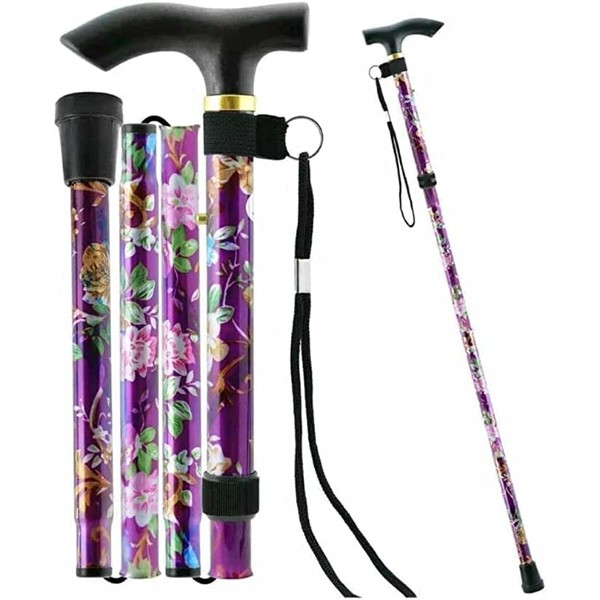 Maecena Folding Walking Sticks for Women and Men | Adjustable