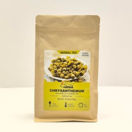 FullChea - Top Grade Chinese Chrysanthemum Tea - 3.52oz/100g - Premium Natural Dried Chrysanthemum Flower - Tai Ju Herbal Tea Loose Leaf - Non-GMO - Caffeine-free - Sweet & Fresh