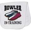 inktastic Future Bowler Bowling Shoes Baby Burp Cloth White 44c28