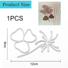 IOSPKKIO® Lotus Leaf Cutting Dies Holiday DIY Decoration Cutting Dies Metal Die Cutting Dies Scrapbooking Cutting Dies for Card Making, DIY Cutting Stencils