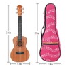 KingPoint Ukulele Bag with Musical Notes 21 Inch Gig Bag