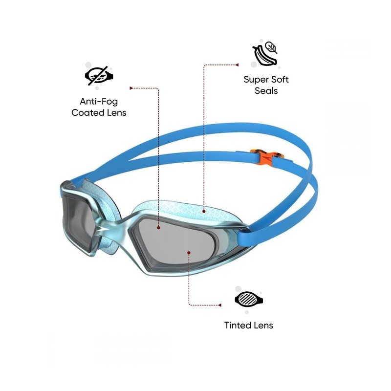 Speedo Junior Hydropulse Swimming Goggle | Comfortable Fit | Adjustable