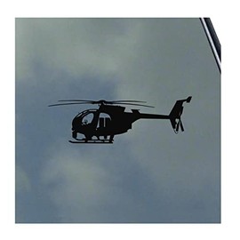 MH-6 or AH-6 Little Bird Pilot Side Vinyl Sticker Decal Helicopter Special Operations Army
