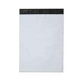 PSBM Poly Mailers, 14.5x19 Inch, 500 Pack, 2 Mil Thick, Shipping Envelope Mailers, White/Grey, Self Seal and Peel Strip
