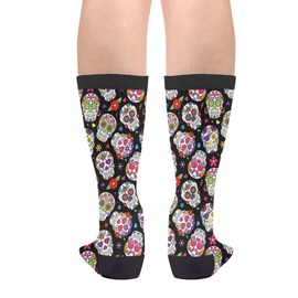 Skull Socks For Men Women Fun Novelty Crew Athletic Cool Socks