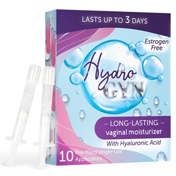 Terramed Just Think Comfort Hydro GYN Vaginal Moisturizer | Long-Lasting Dryness & Discomfort Relief | Estrogen & Hormone Free | 10 Pre-Filled Applicators