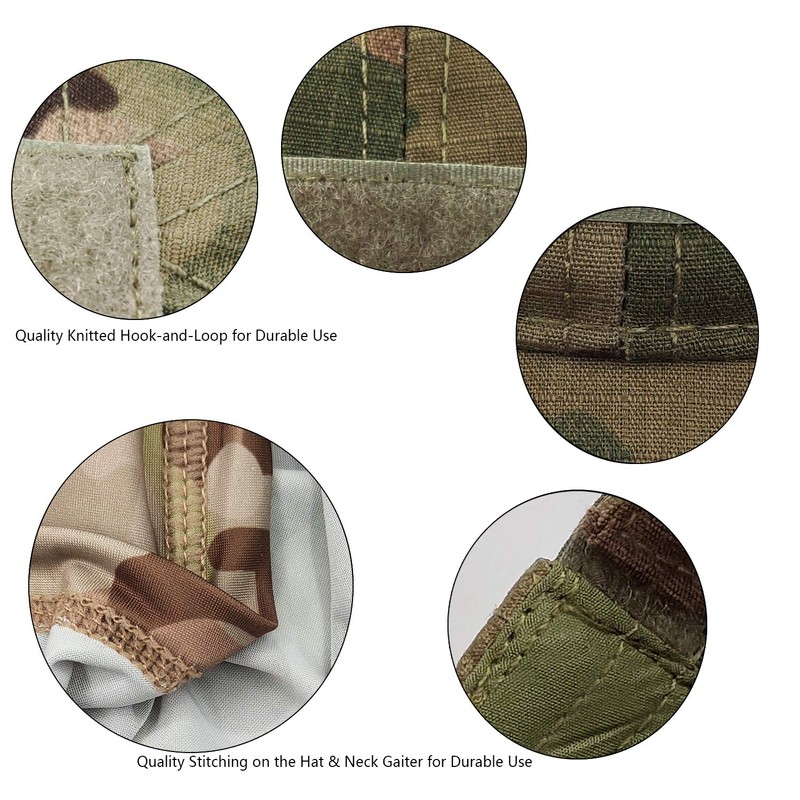 HOPSOOKEN Camo Hats for Men with Cooling Sun UV Neck